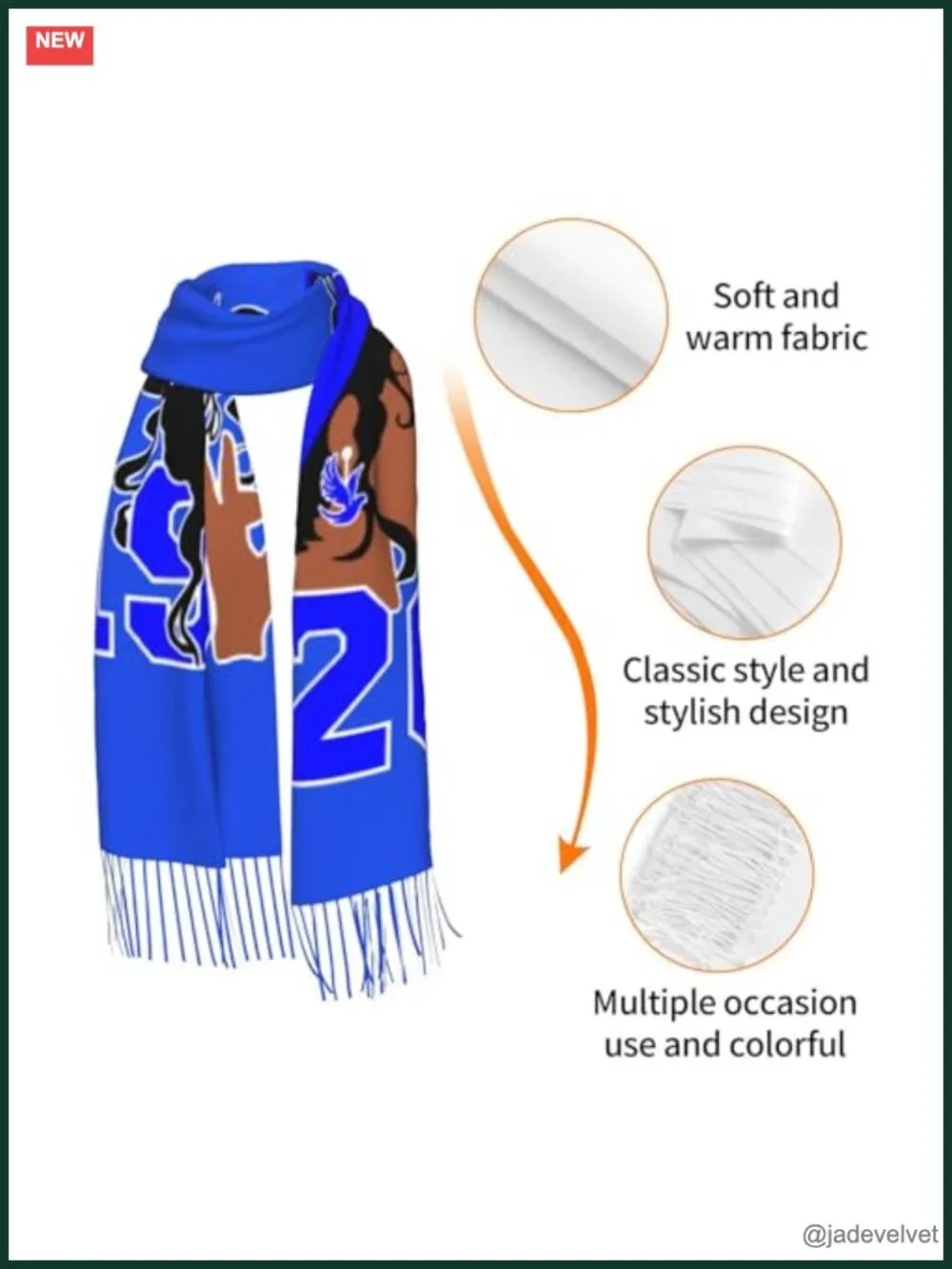 Soft Cashmerette Fringed Scarf Long Shawl Wrap Blanket